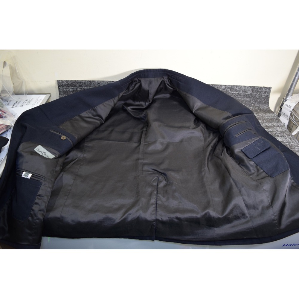 TravelSmith Blazer Jacket Navy Blue Men's 44S Travelers Hidden Pockets - Picture 11 of 16